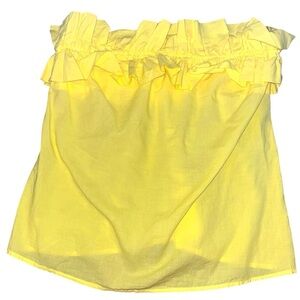 Stark X ruffled strapless blouse